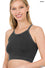 ZENANA RIBBED CROP TOP