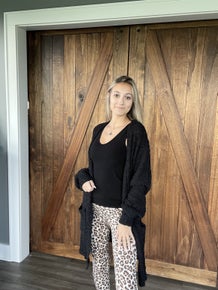 SPOTTED HIGH WAISTBAND FULL LEGGINGS