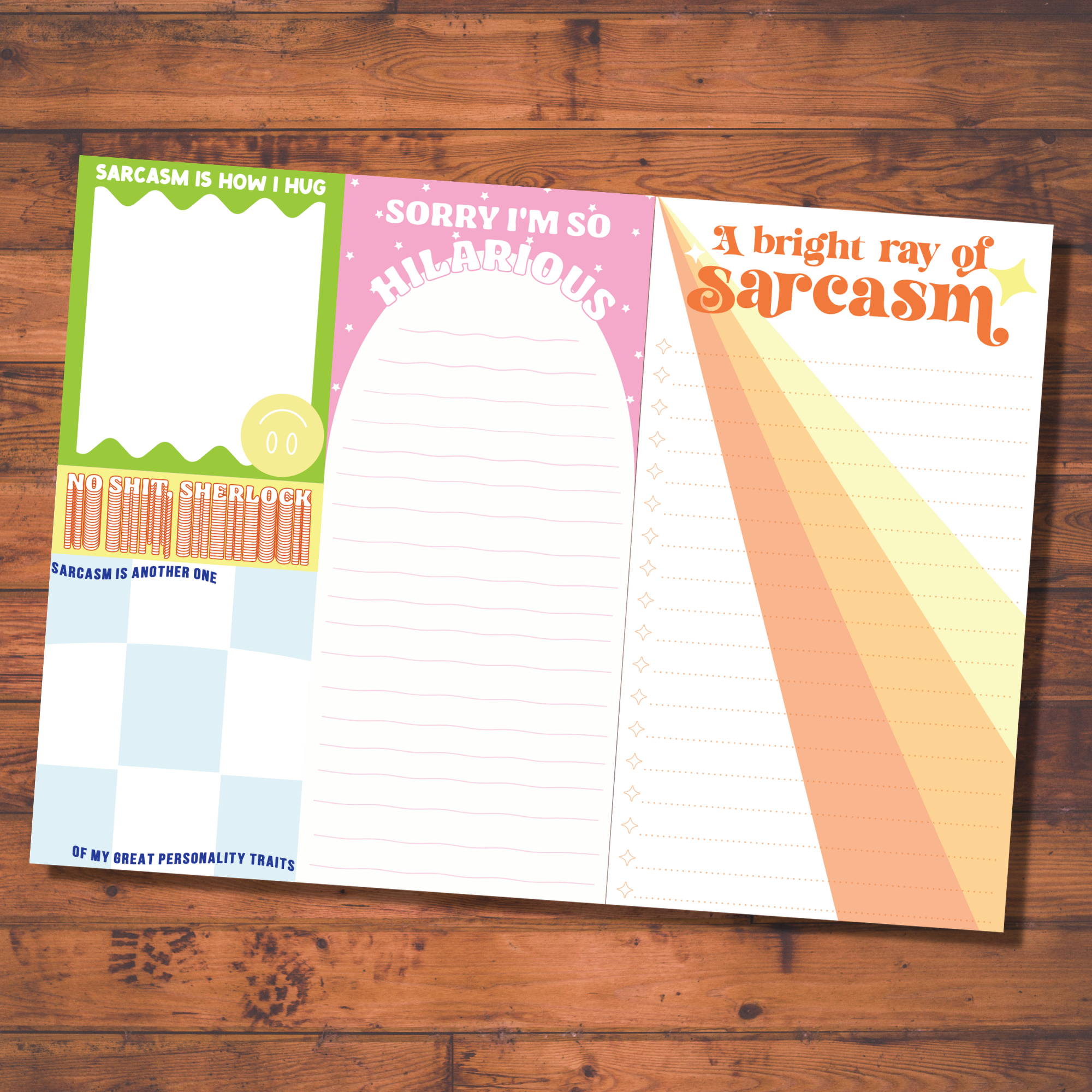 FUN CLUB - Sarcasm Notepad (funny, gift )