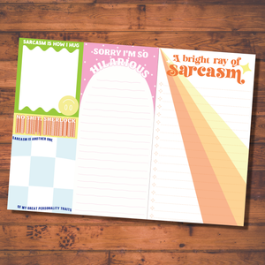 FUN CLUB - Sarcasm Notepad (funny, gift )