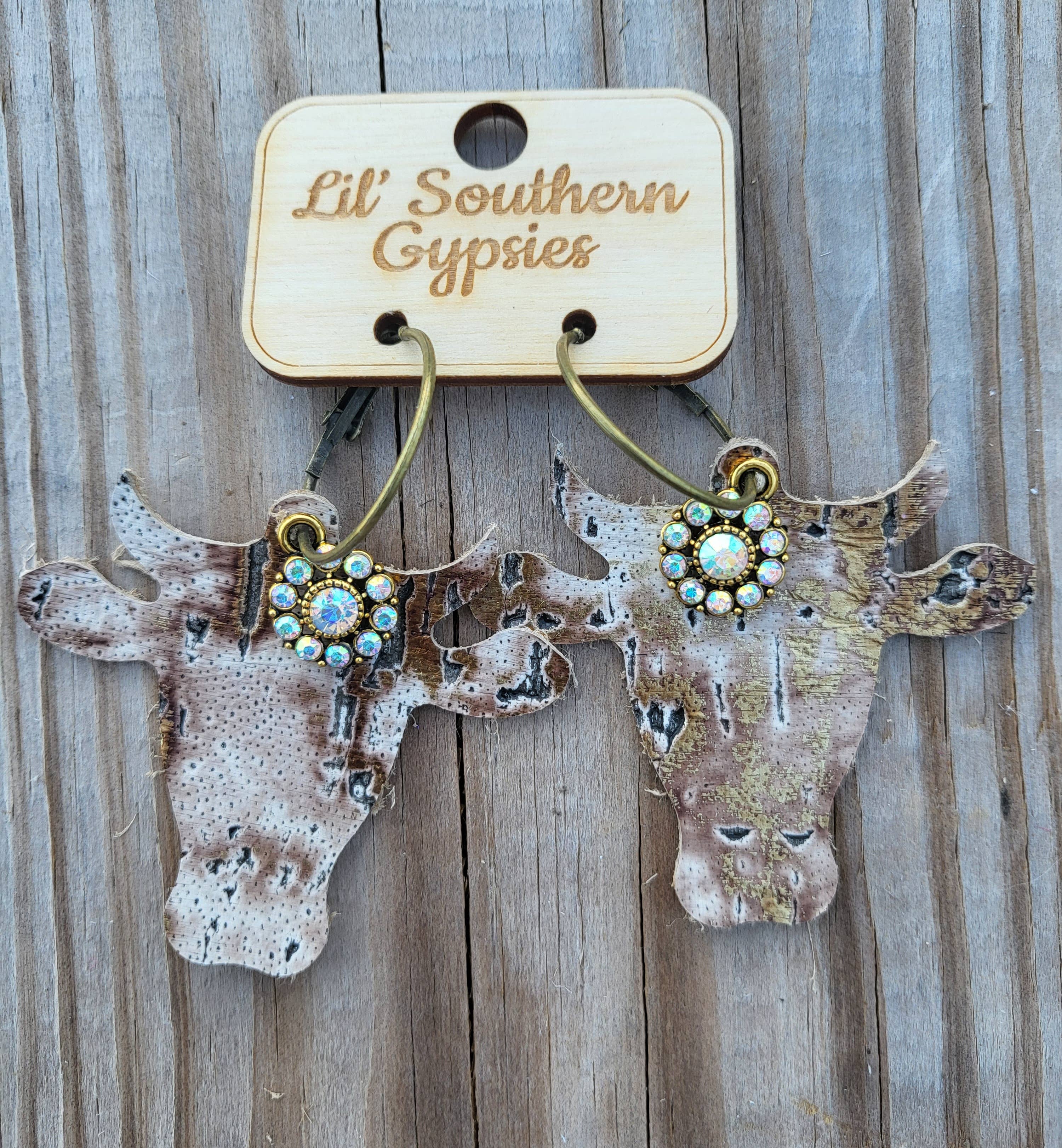 Lil' Southern Gypsies - Western cow girl earrings