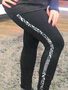 MONO B Safari Print Block Highwaist Legging