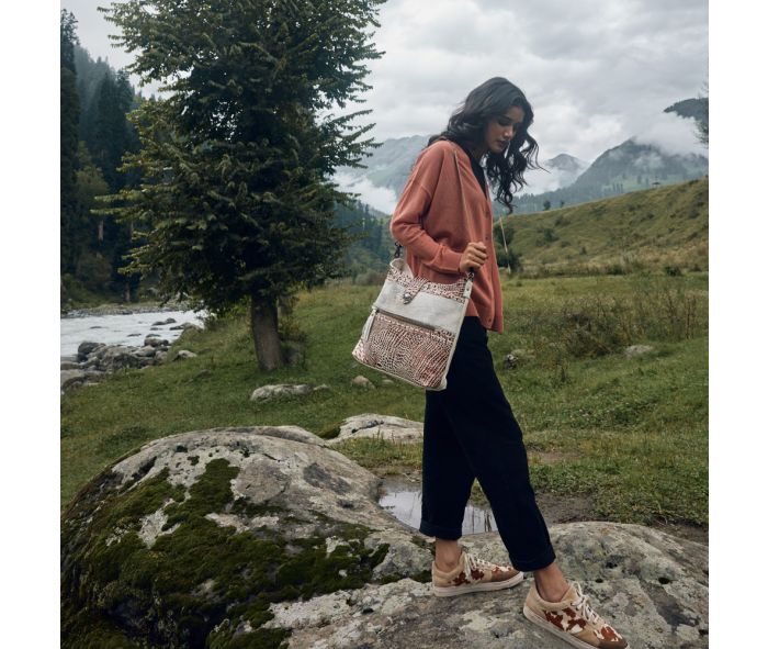 MYRA SMOKEY LEATHER & HAIRON