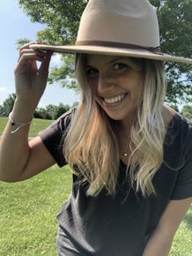 FAME Flat Brim Fedora Tie Fashion Hat