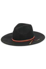 FAME Flat Brim Fedora Tie Fashion Hat